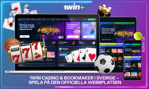 1win erbjuder ett brett utbud av sportsbetting, cybersport, spelautomater, live casino och poker, med upp till 500% bonus för användare från Sverige