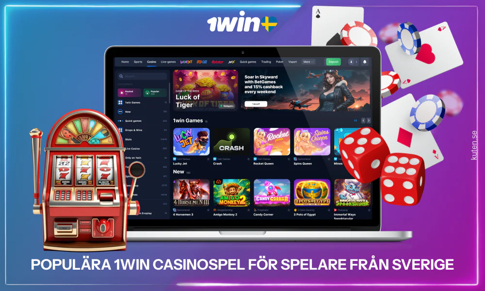 1win erbjuder nästan 12 000 kasinospel, inklusive spelautomater, jackpottar, crash games, lotterier, roulette, blackjack och mycket mer, samt ett brett utbud av LIVE-spel med olika insatser och riktiga dealers