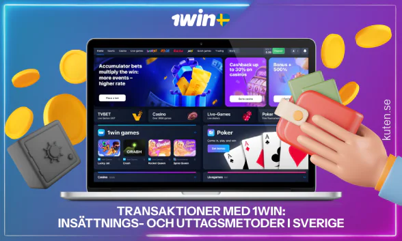 Casino- och sportsbettingsajten 1win erbjuder en mängd olika praktiska insättnings- och uttagsmetoder för användare från Sverige